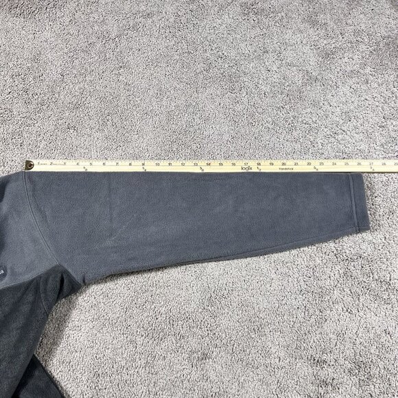 Columbia Quarter Button Fleece Pullover Gray Men’s Size Large - Picture 6 of 7